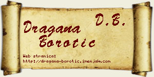 Dragana Borotić vizit kartica